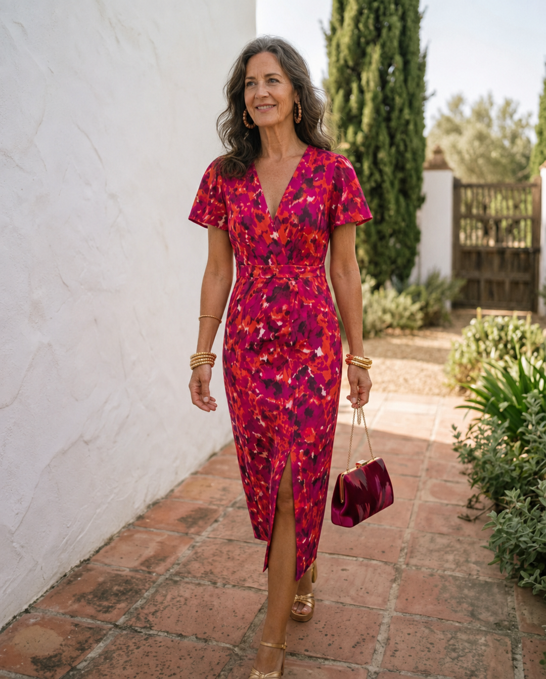 Wanda | Midikleid mit Puffärmeln