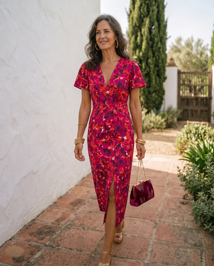 Wanda | Midikleid mit Puffärmeln