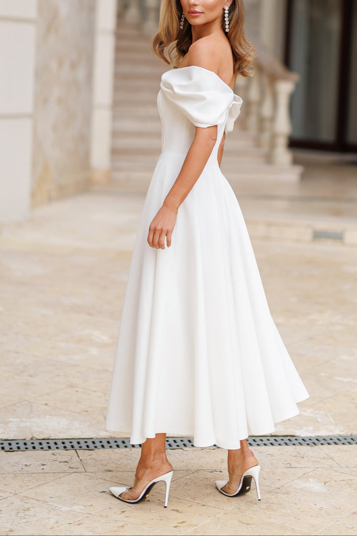 Elegantes Maxikleid mit Schulterfrei