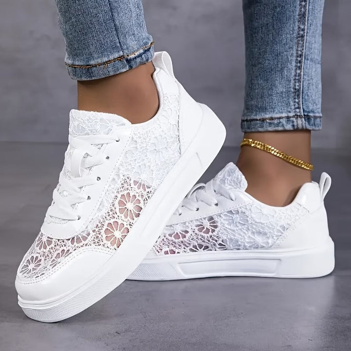 Dentelle | Sneaker aus Blüten-Spitze