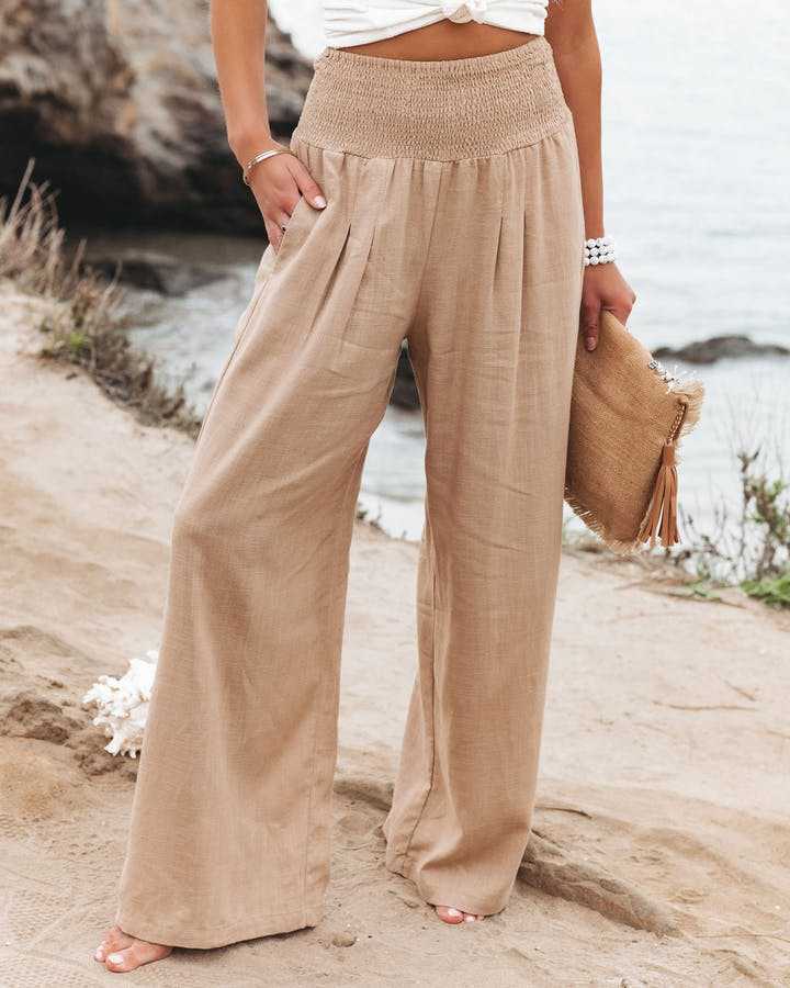 Susan™ | Fließende Strandhose mit weitem Bein