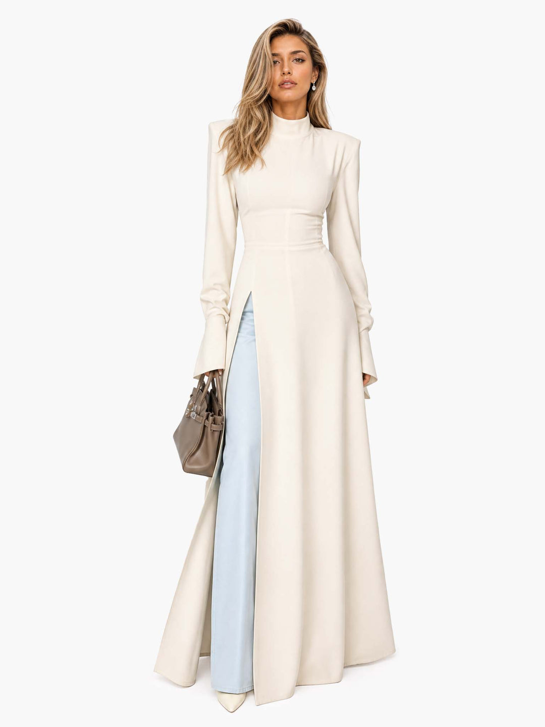 Elegantes Maxikleid mit Trend-Schlitz