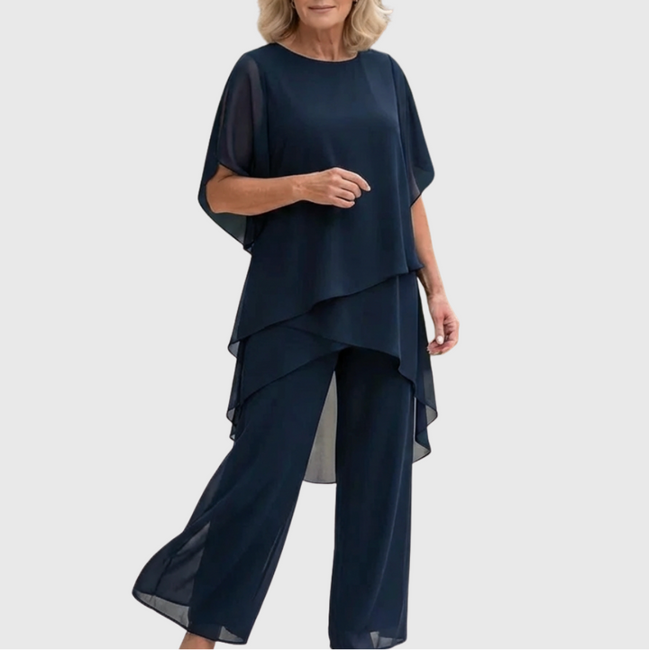 Chiara | Fließendes 2-teiliges Ensemble mit Palazzo-Hose