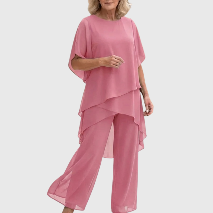 Chiara | Fließendes 2-teiliges Ensemble mit Palazzo-Hose