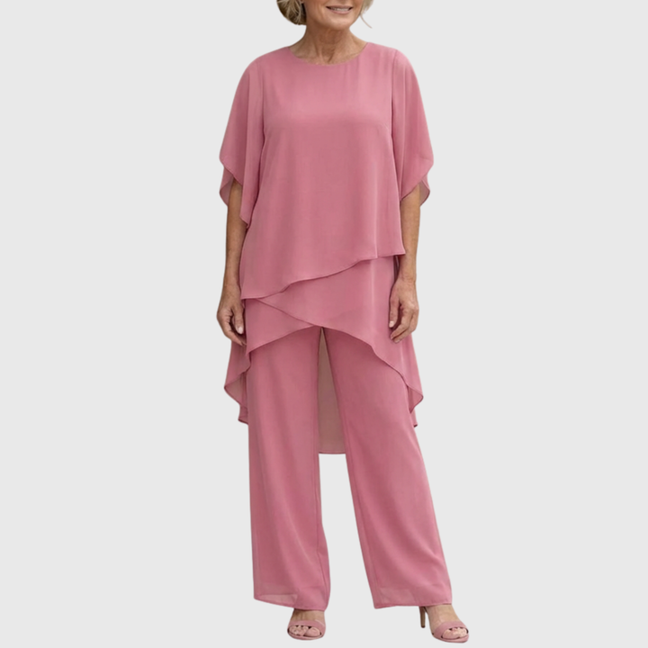 Chiara | Fließendes 2-teiliges Ensemble mit Palazzo-Hose