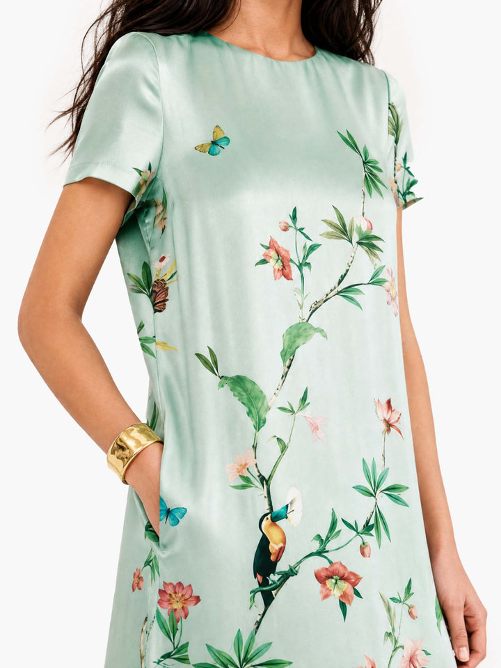 Maxikleid im Retro-Druck