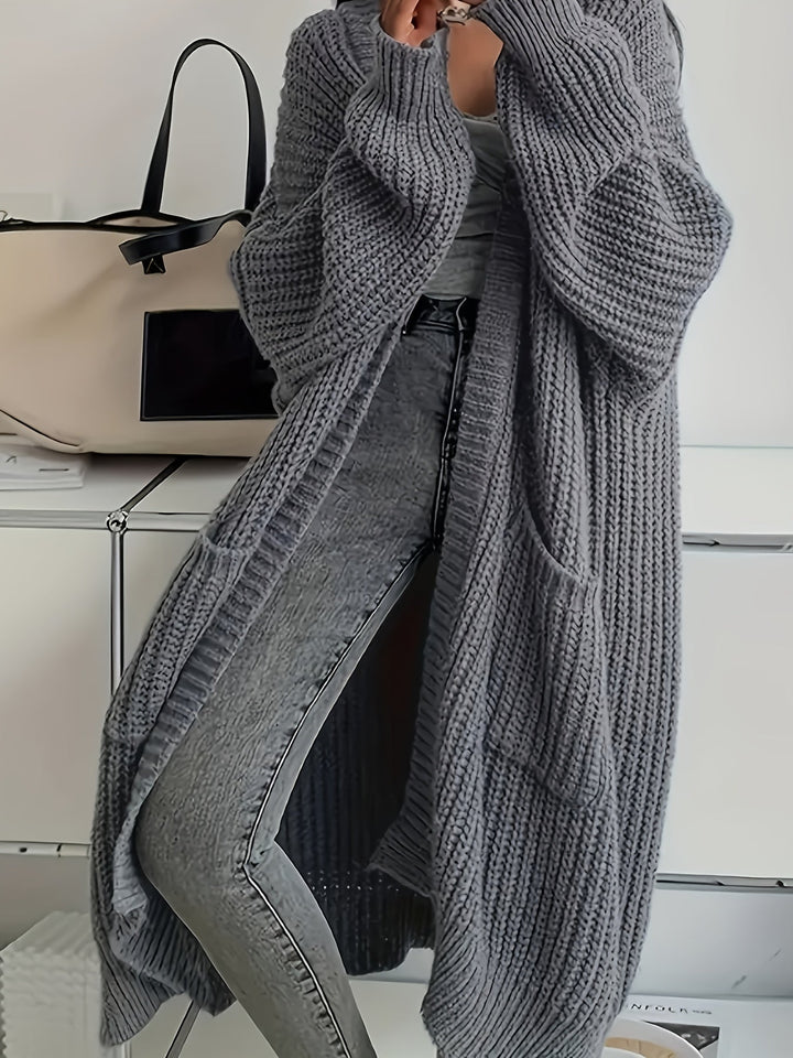 Lenie | Langes Vest mit Taschen