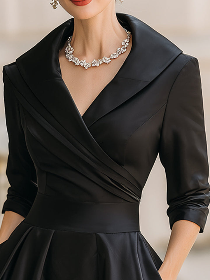 Satin Midi Kleid