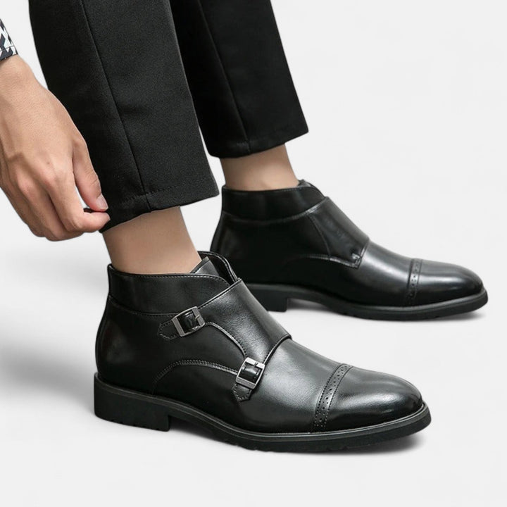 Leon | Monk-Strap Stiefeletten aus Ecopelle
