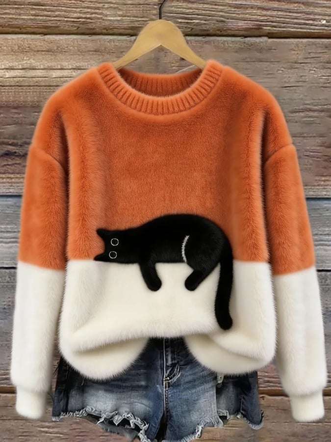 Eleganter Katzenpullover