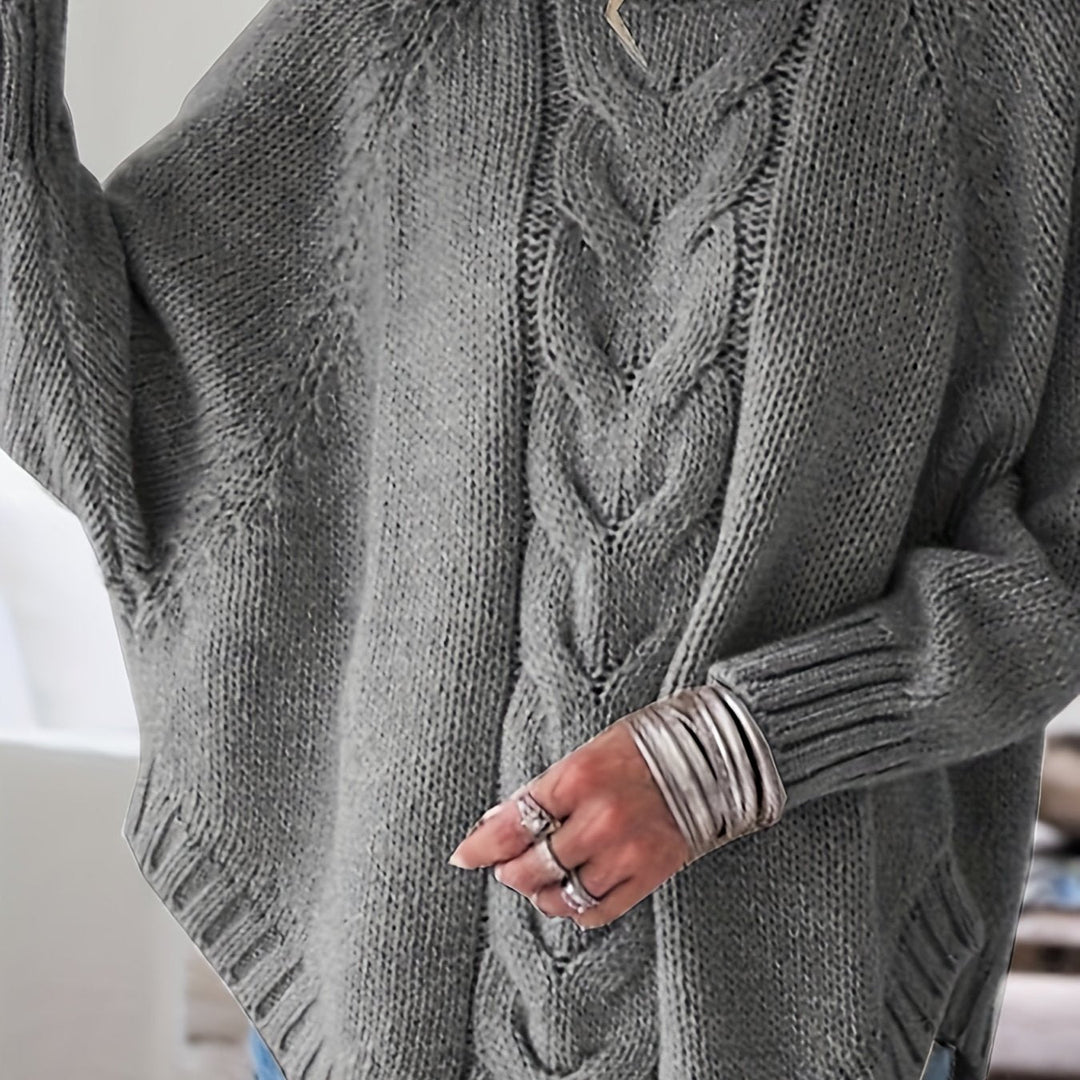 Livia – Rippstrickpullover mit Hemddetail