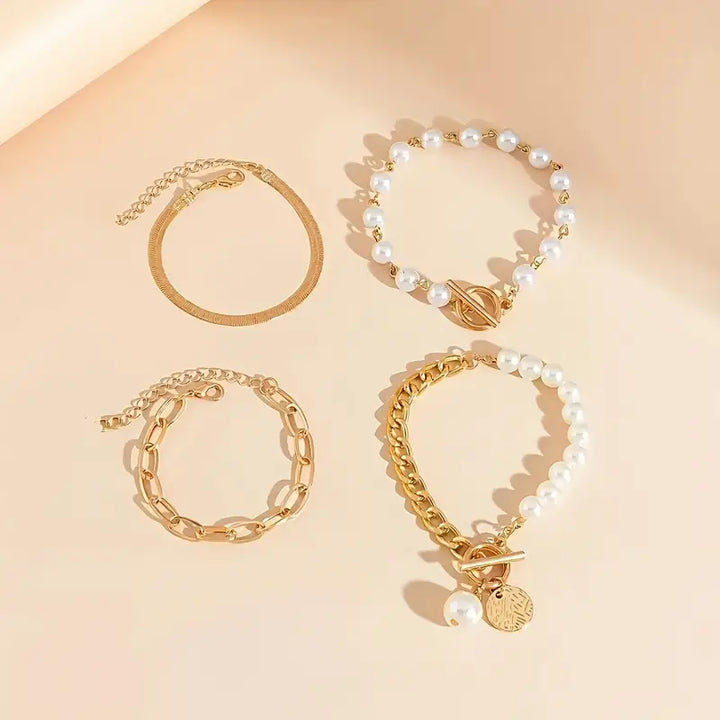 Set von Luxus-Perlenarmbändern