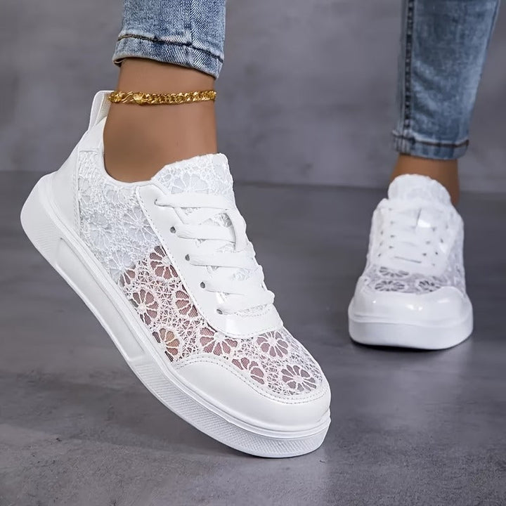 Dentelle | Sneaker aus Blüten-Spitze