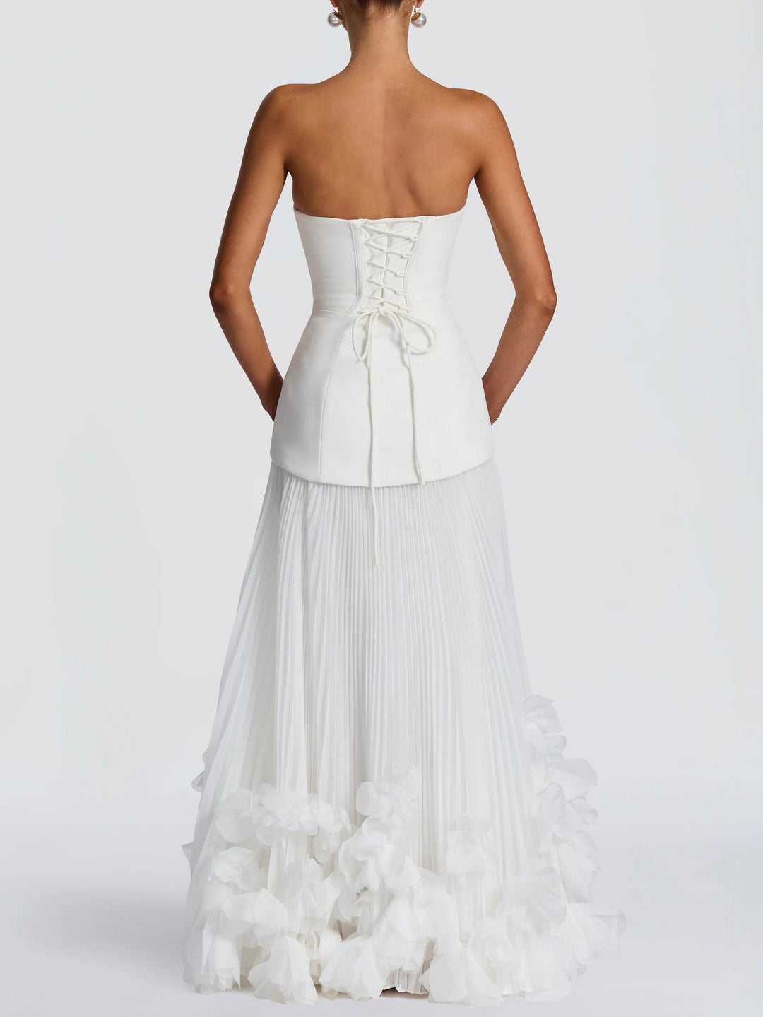 Maxikleid mit Blütenblatt-Design