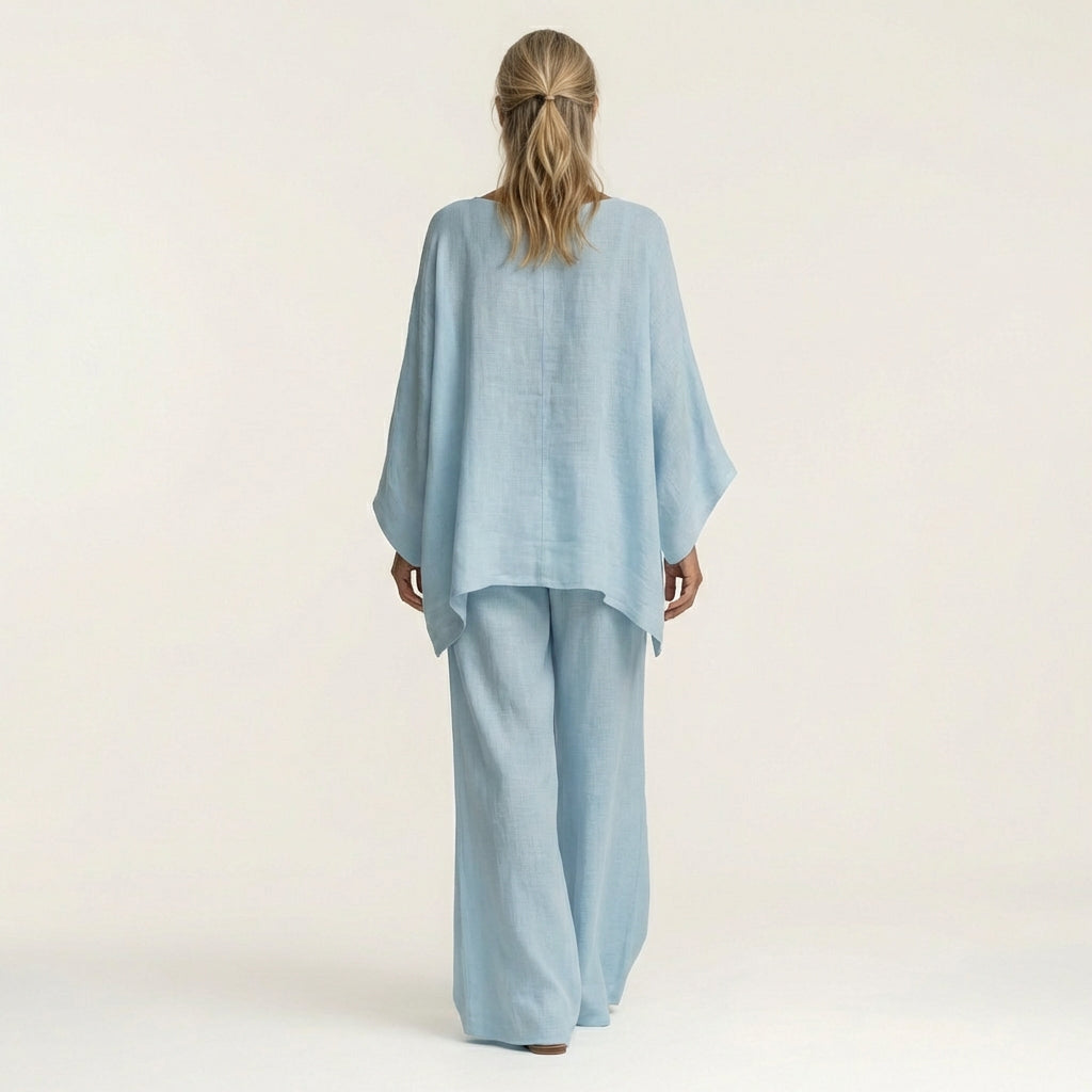 Ensemble Bohème aus Leinen