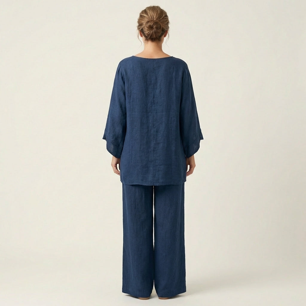 Ensemble Bohème aus Leinen