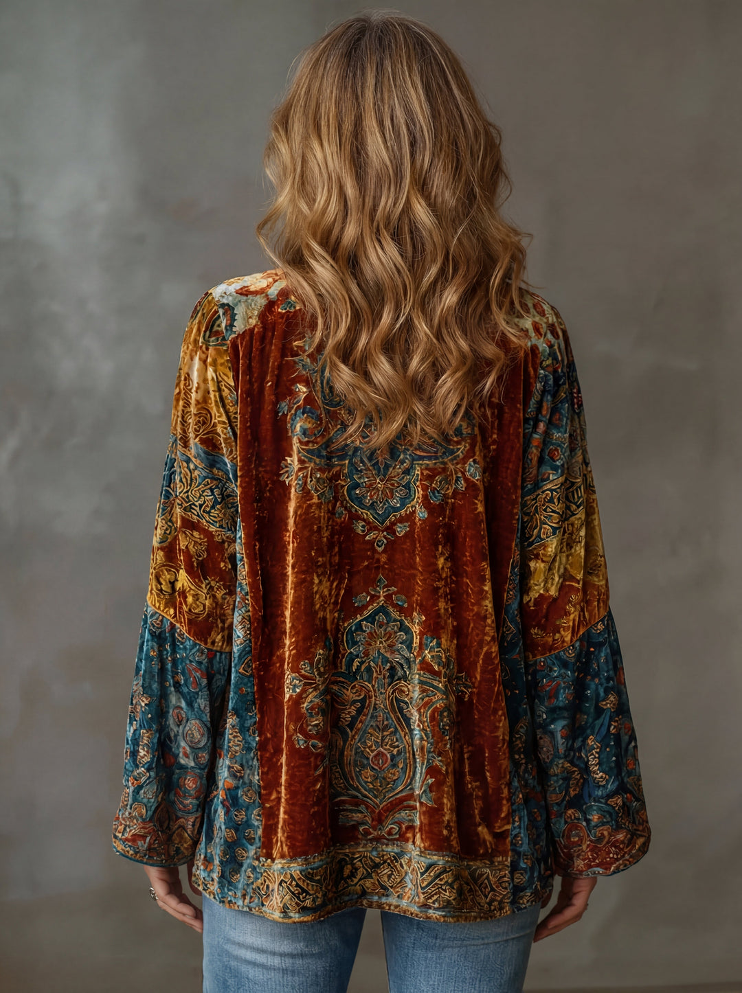 Darcy | Boho Bestickter Kimono Cardigan