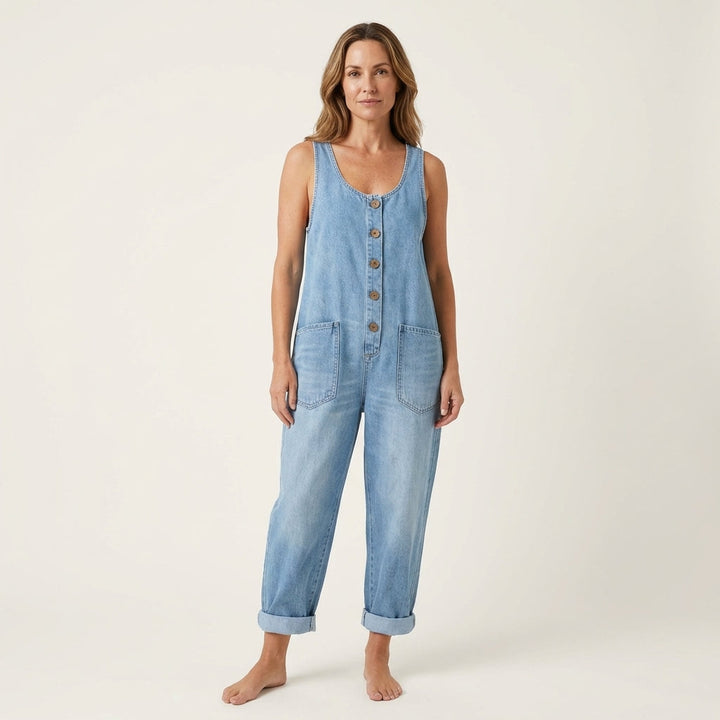 Liva | Jumpsuit mit Knopfträgern