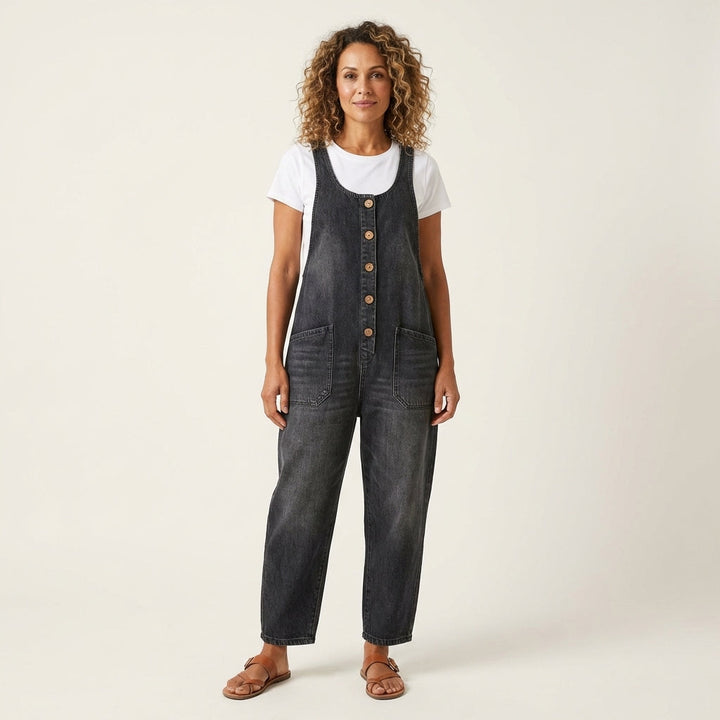 Liva | Jumpsuit mit Knopfträgern