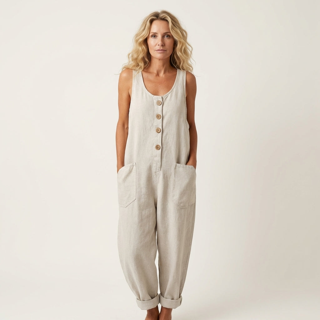 Liva | Jumpsuit mit Knopfträgern