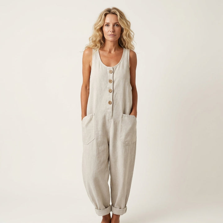 Liva | Jumpsuit mit Knopfträgern