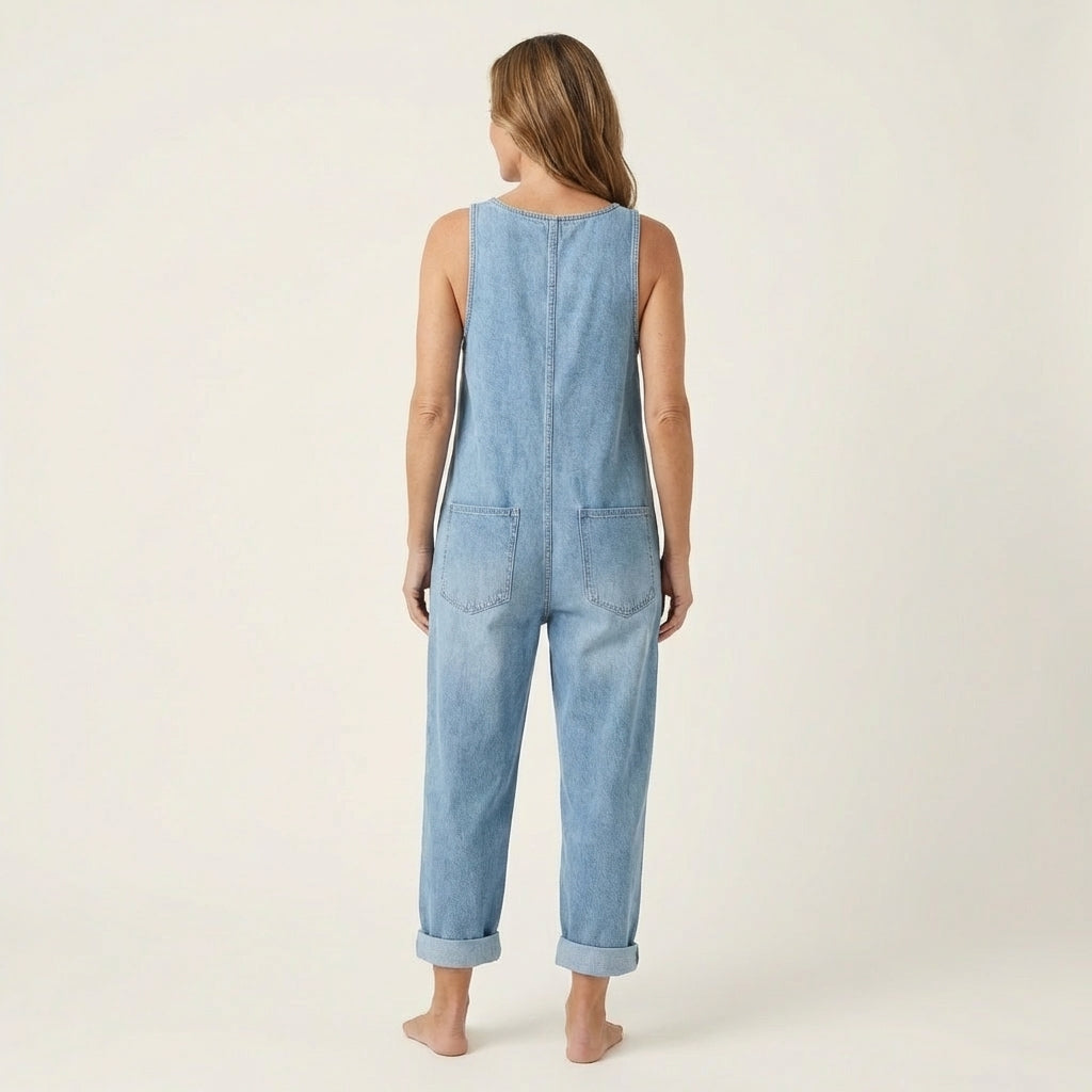 Liva | Jumpsuit mit Knopfträgern