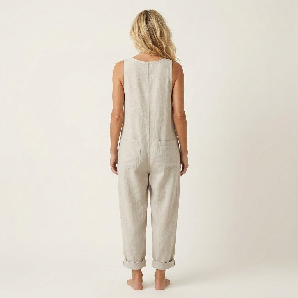 Liva | Jumpsuit mit Knopfträgern