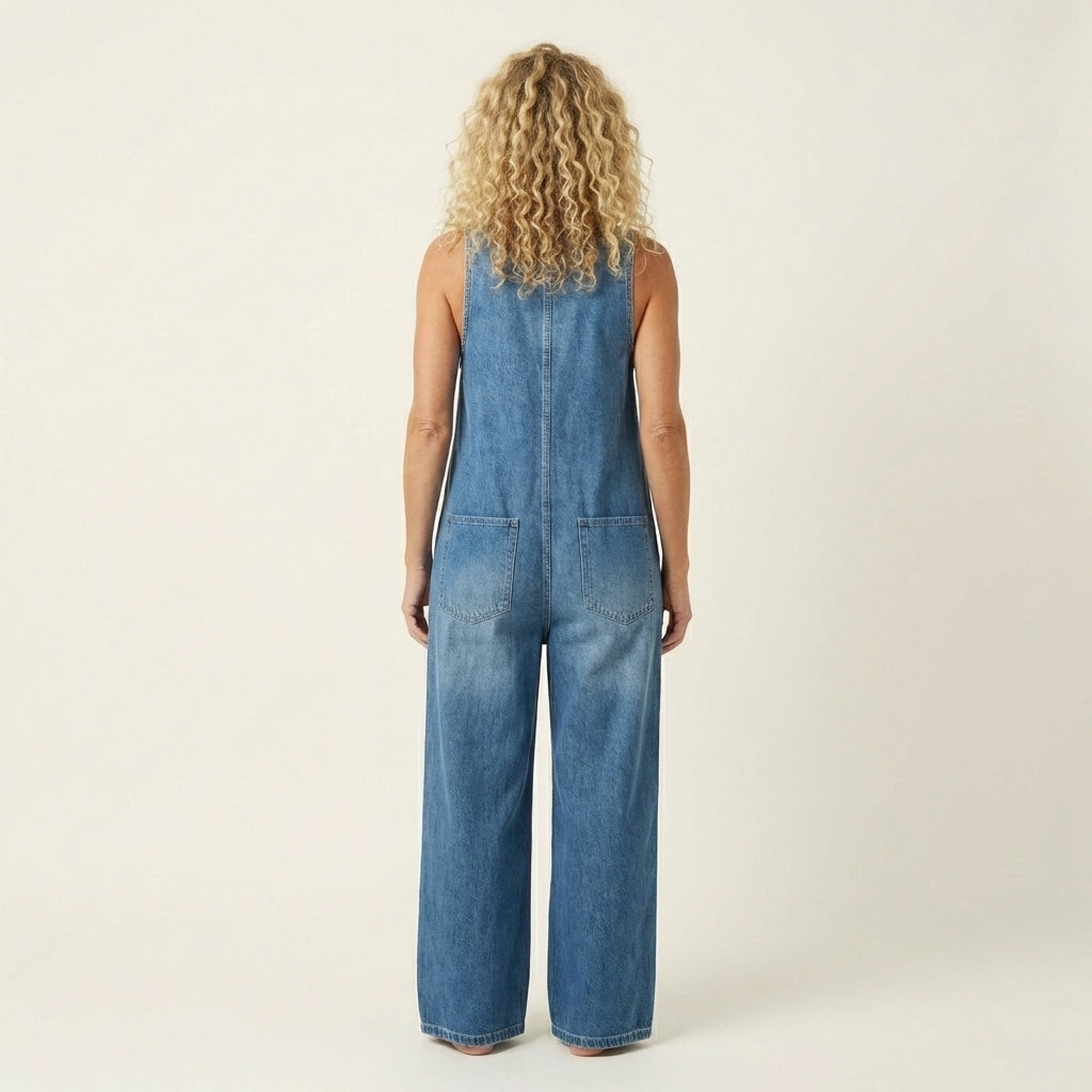Liva | Jumpsuit mit Knopfträgern