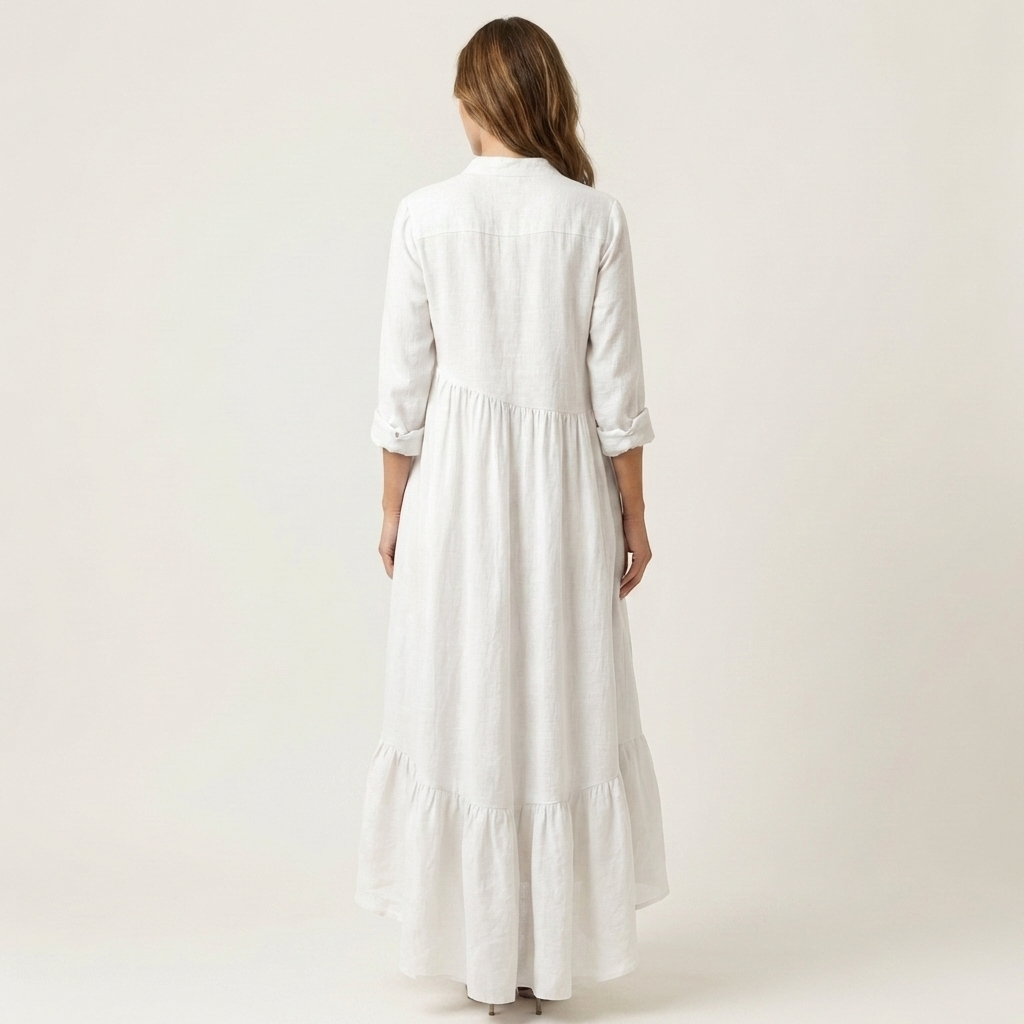 Maxikleid mit Stehkragen
