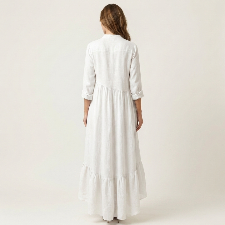 Maxikleid mit Stehkragen