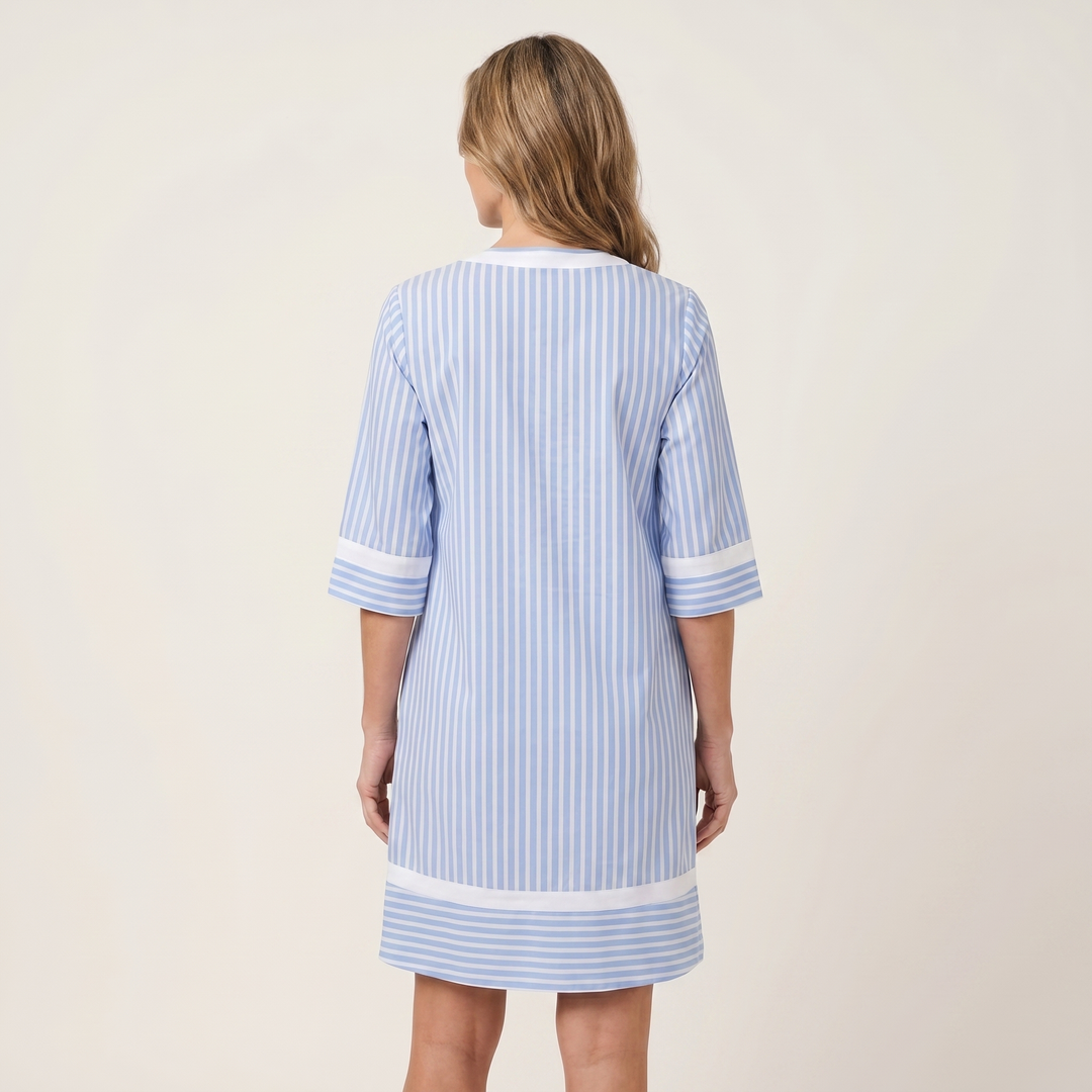 Gestreiftes Baumwollkleid