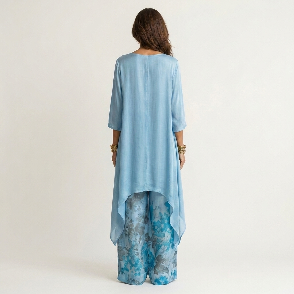 Berber zweiteiliges Set mit asymmetrischer Tunika