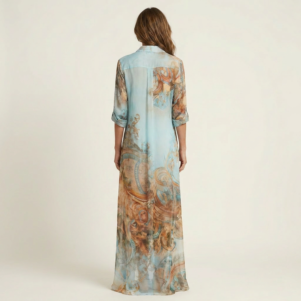 Maxikleid aus Seide
