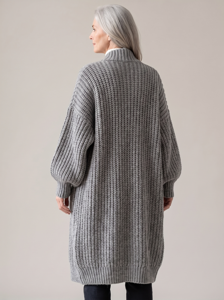 Lenie | Langes Vest mit Taschen