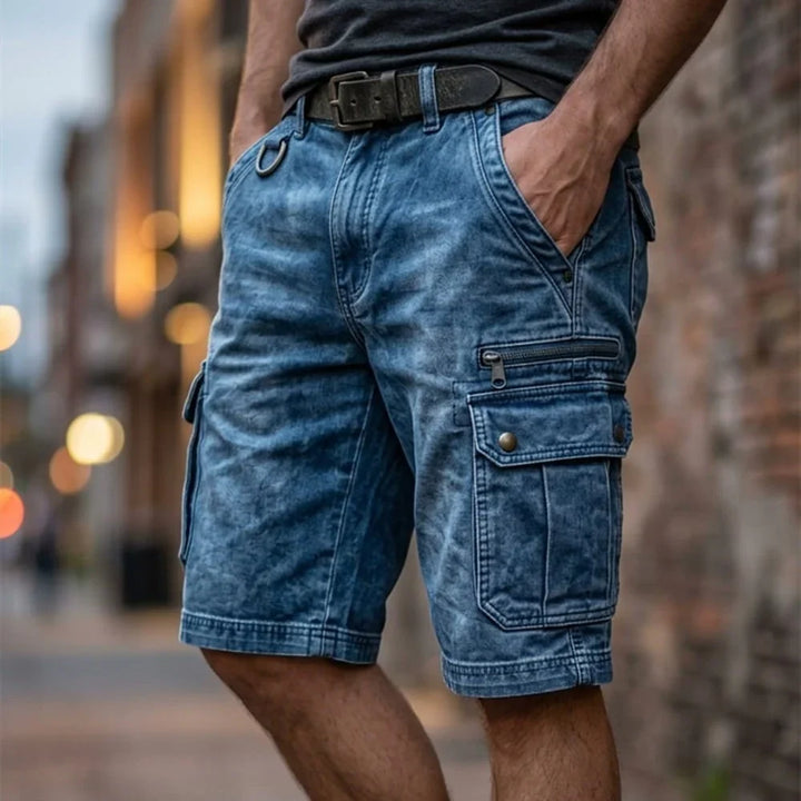 DENVER™ | DENIM CARGO SHORTS
