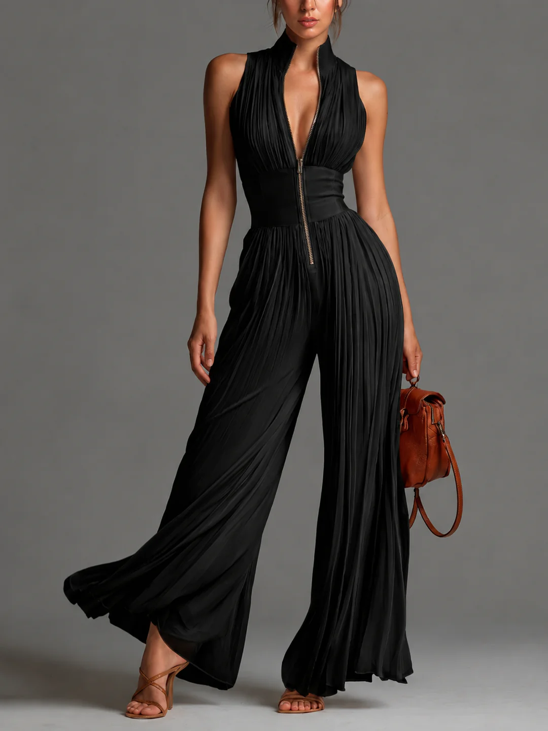 LAURA™ - ELEGANTER PLISSEE-JUMPSUIT