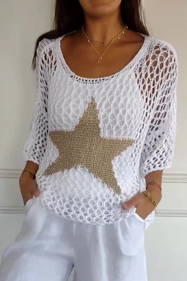 Larissa | Eleganter Strickpulli mit Stern