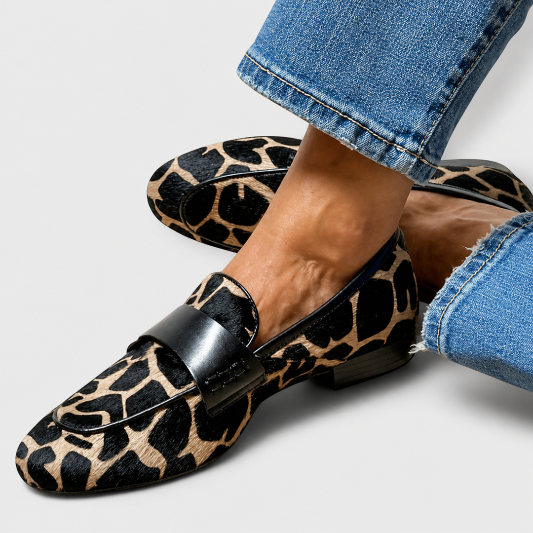 Léonie | Loafers mit Leopardenmuster