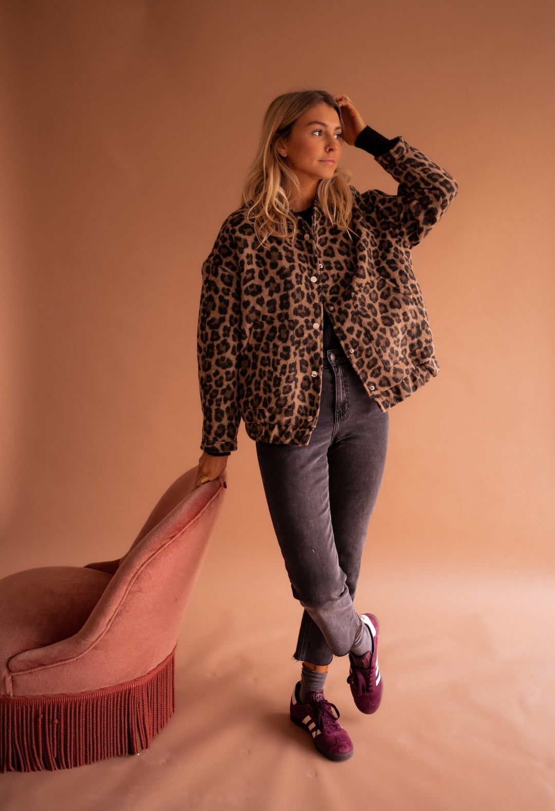 Susanne™ | Trendige Jacke mit Leopardenmuster