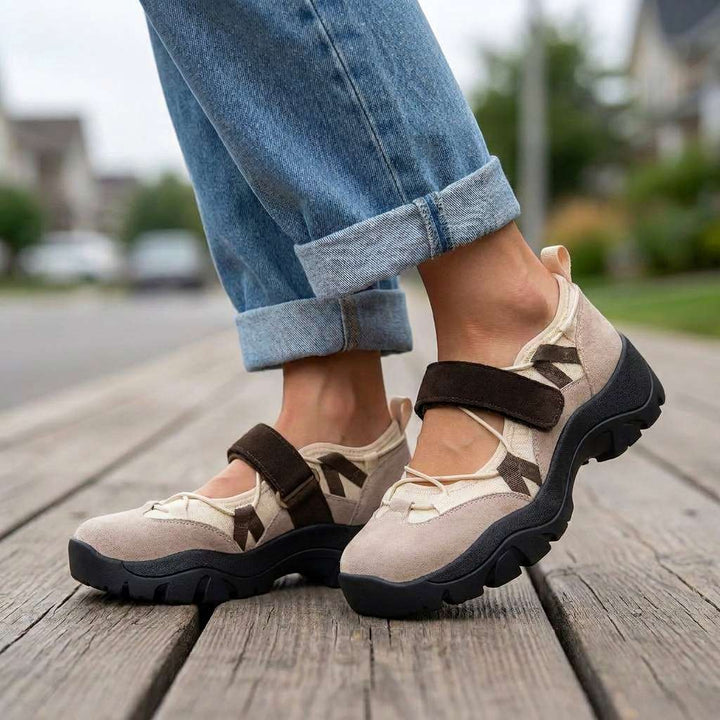 Chiara | Bequeme Schuhe in Wildlederoptik für Spaziergänge