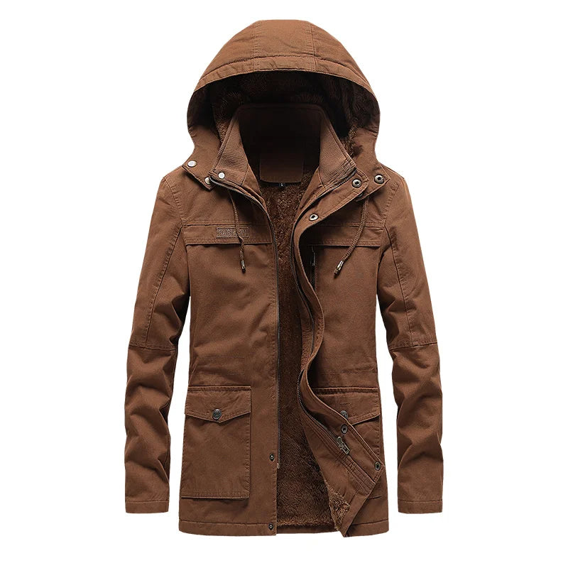 Legere Baumwoll-Winterjacke