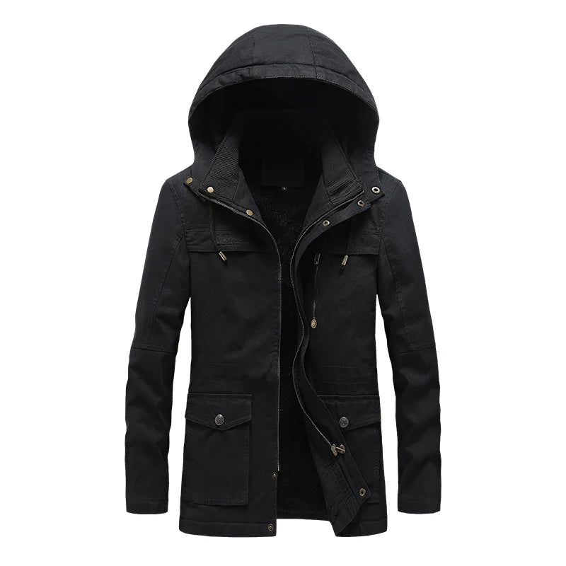 Legere Baumwoll-Winterjacke