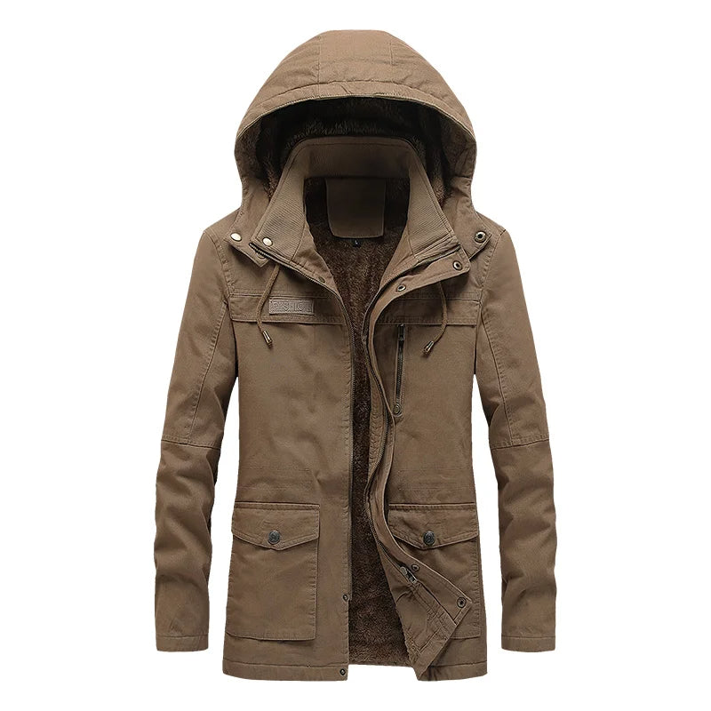 Legere Baumwoll-Winterjacke