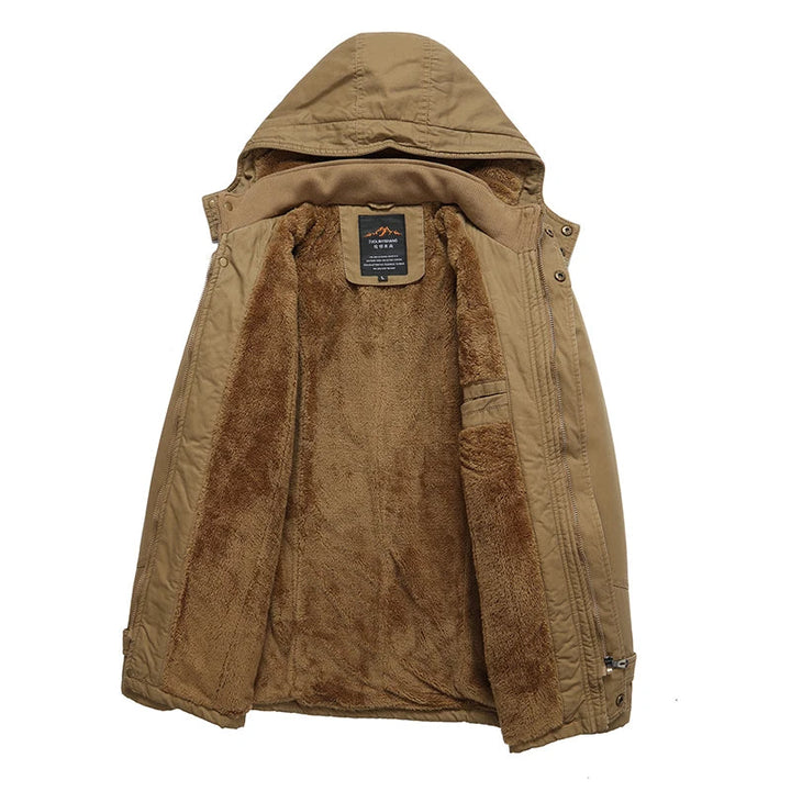 Elegante Baumwoll-Winterjacke mit Fütterung