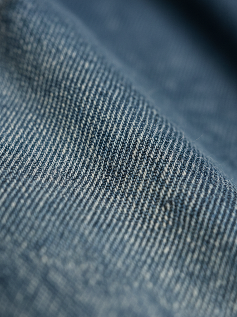 Karen | Vintage-Washed Denim Maxikleid mit einem Hauch von weichem Baumwollstoff