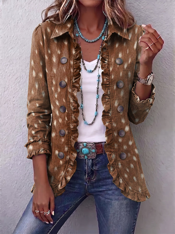 Nicolasa | Tierdruckjacke mit Volants
