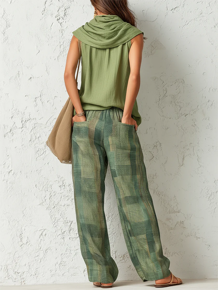 Mara - Boho Ensemble Bluse und Weite Hose