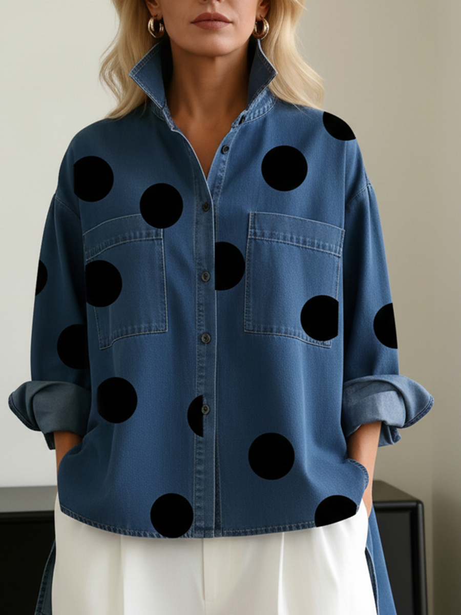 Peggy™ — Polka-Dot Overshirt