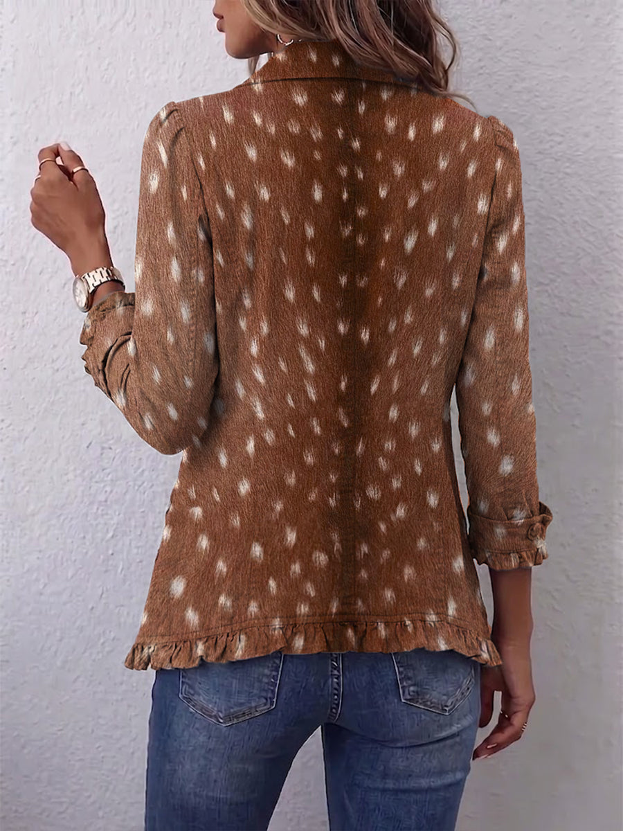 Nicolasa | Tierdruckjacke mit Volants