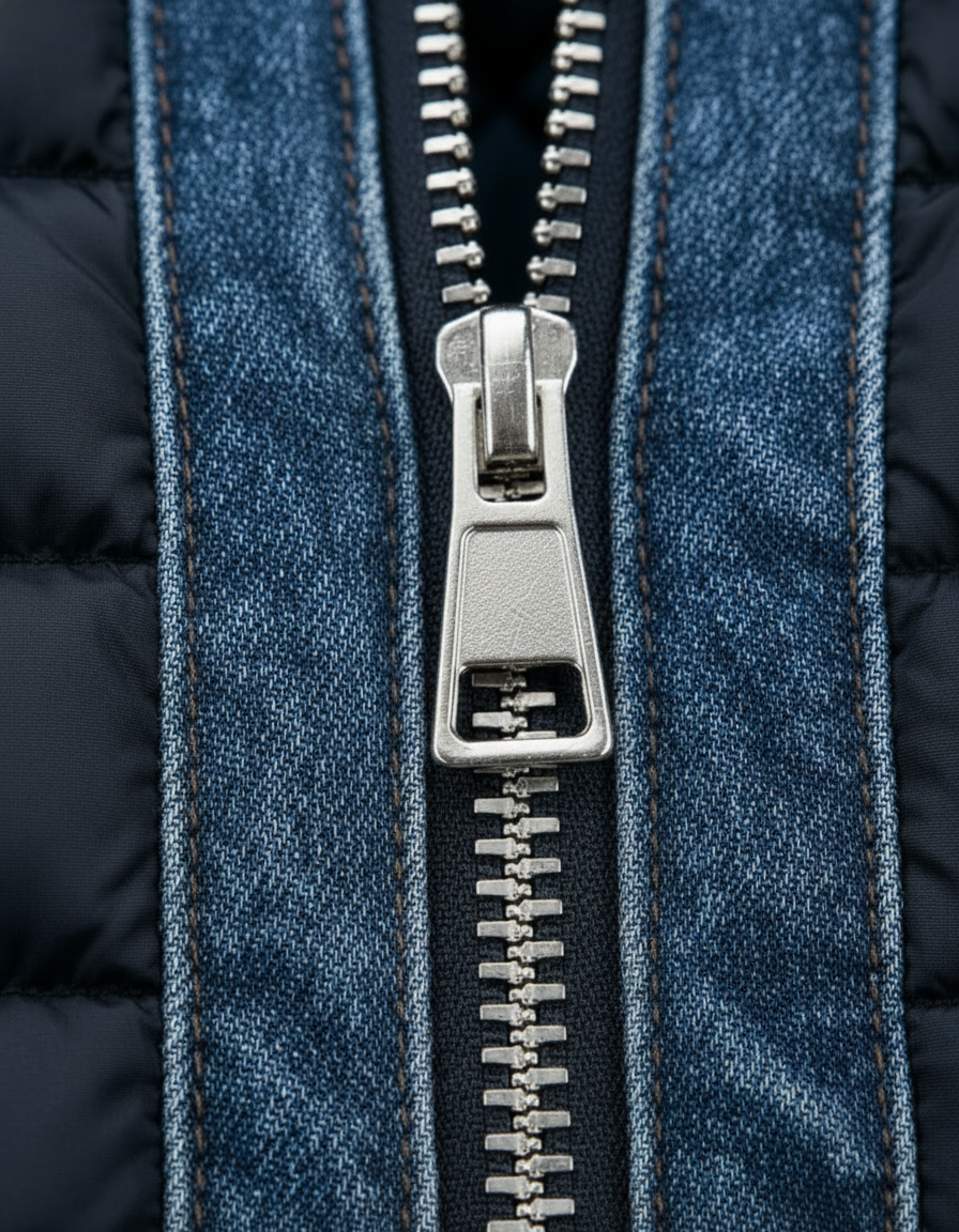 Varel | Hybridjacke aus gestepptem Denim